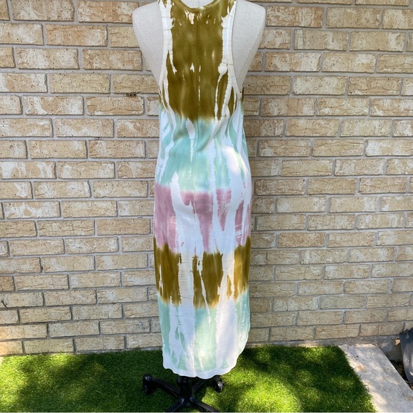Razor Back Tie Dyed Midi Dress - Picture 8 of 11